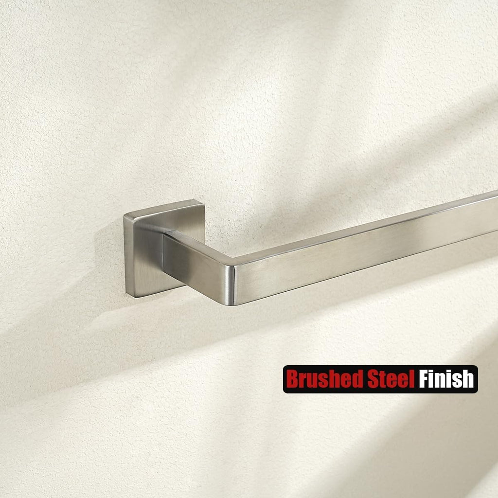 Stainless Steel Wall‑Mounted Towel Bar