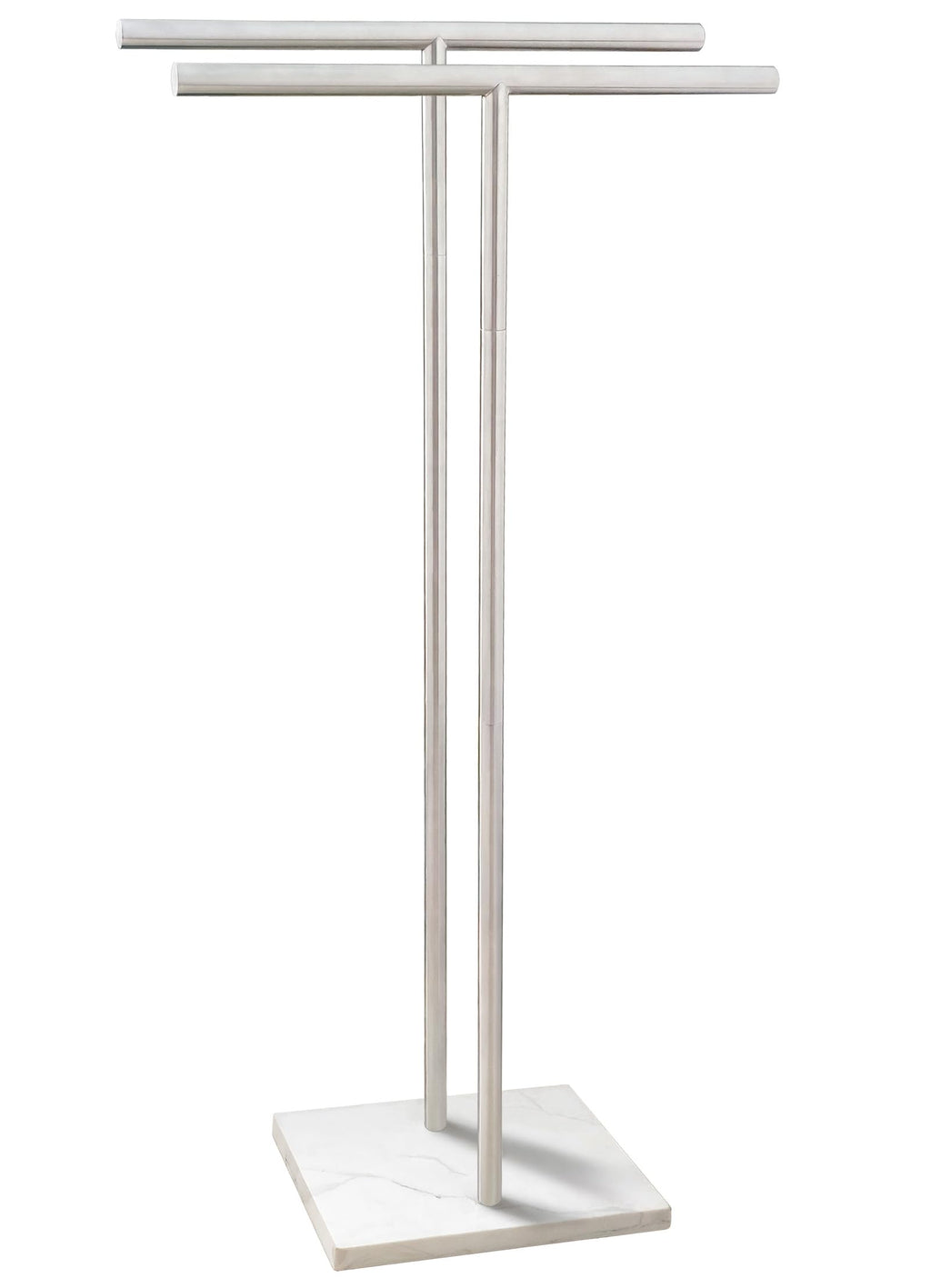 2‑Tier Stainless Steel Floor Towel Rack