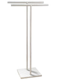 2‑Tier Stainless Steel Floor Towel Rack