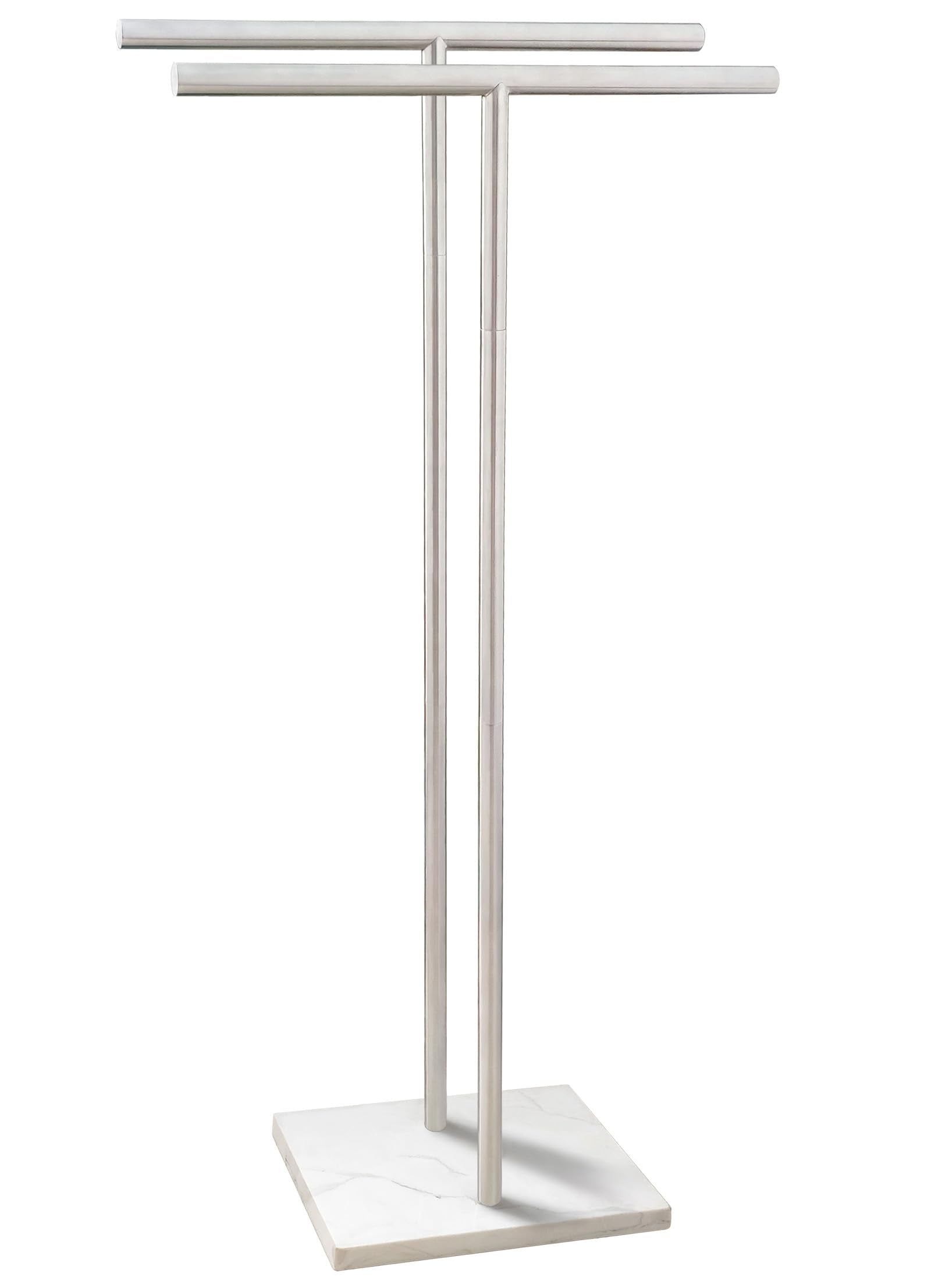 2‑Tier Stainless Steel Floor Towel Rack