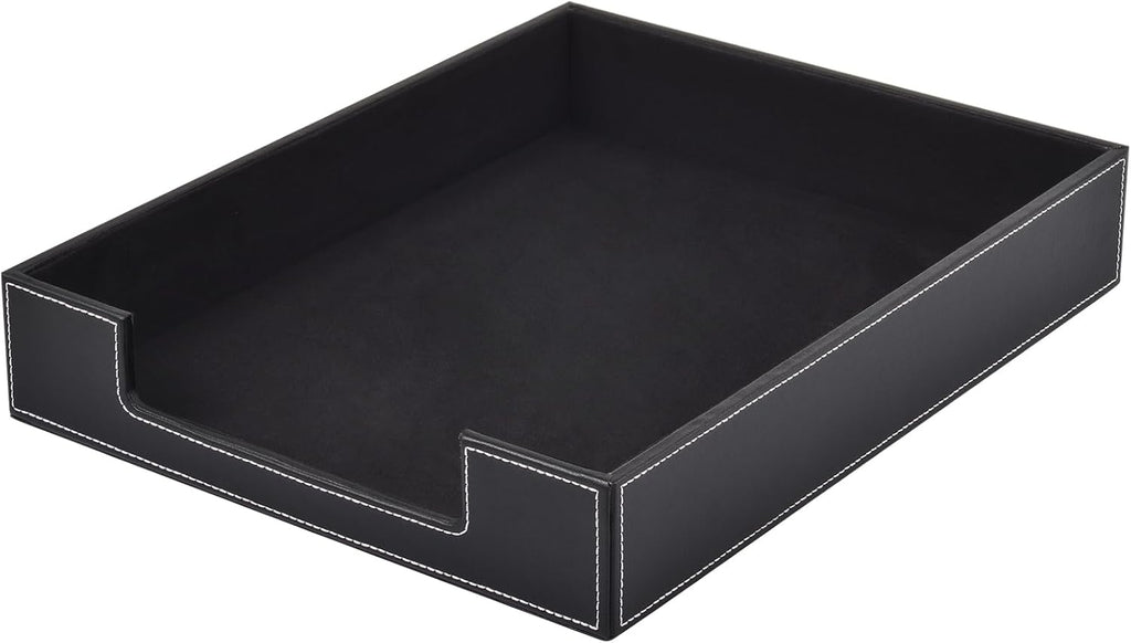 Leather Stackable Desktop Letter Organizer