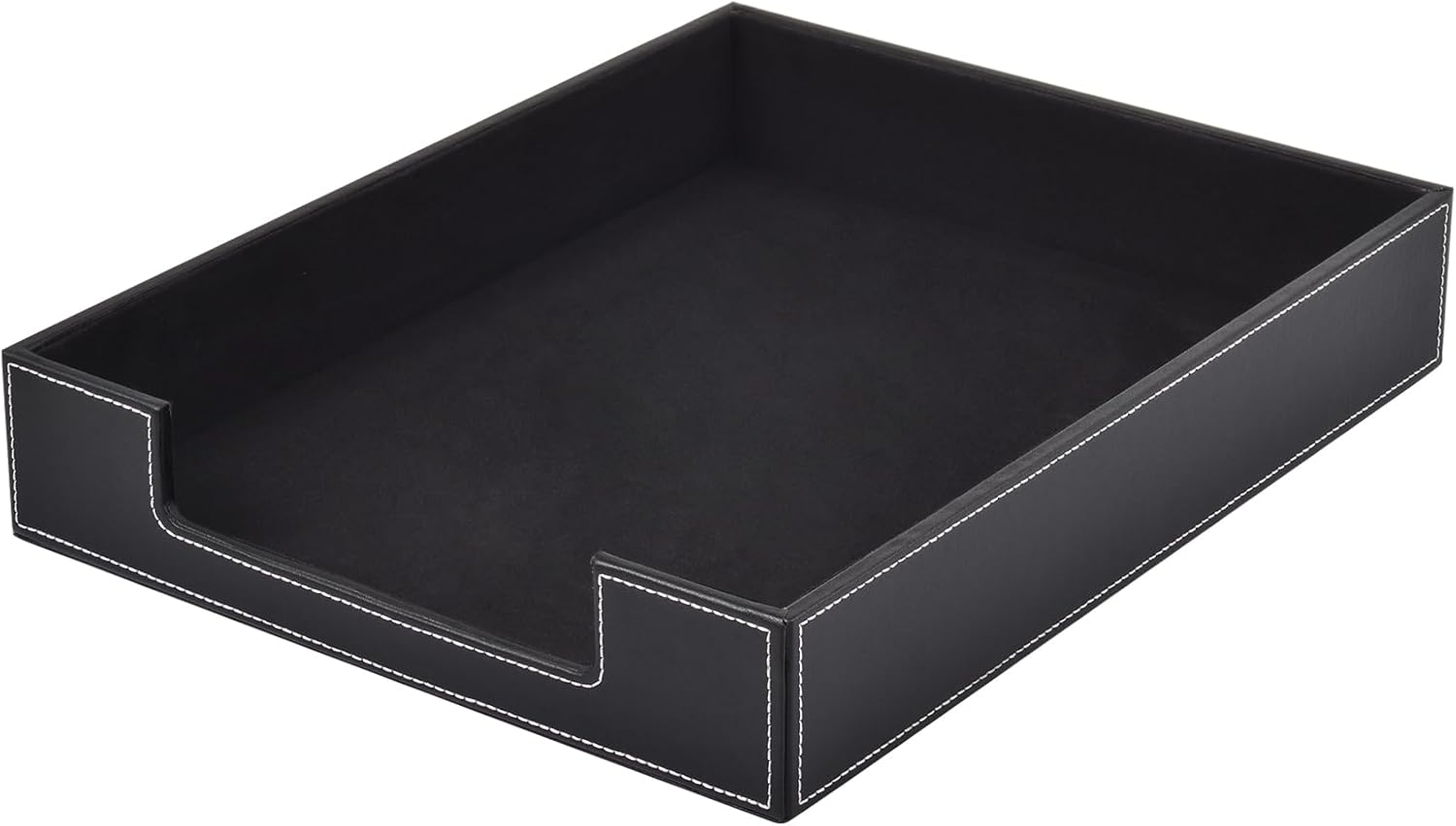 Leather Stackable Desktop Letter Organizer