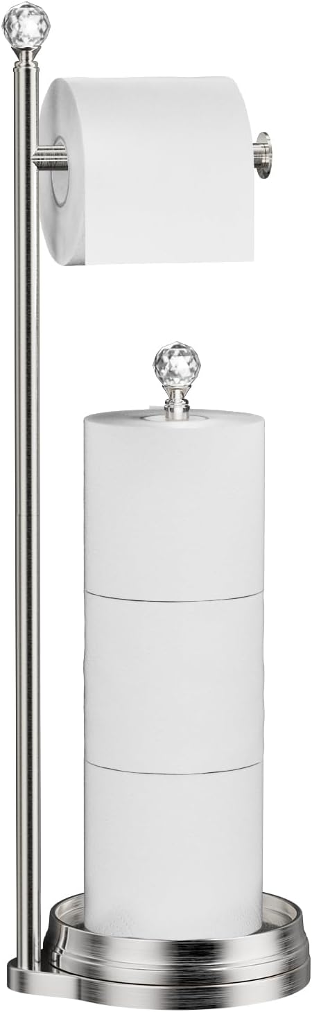Metal Freestanding Bathroom Toilet Paper Stand