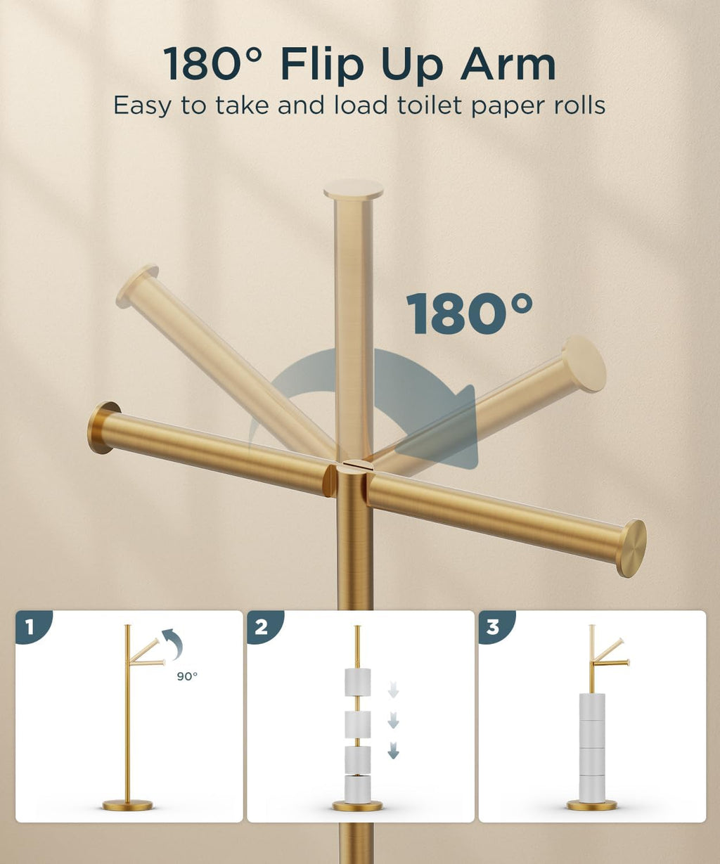 Freestanding Toilet Paper Storage Stand