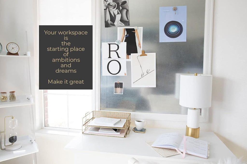 Gold Mesh Stackable Desktop Paper Trays