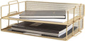 Gold Mesh Stackable Desktop Paper Trays