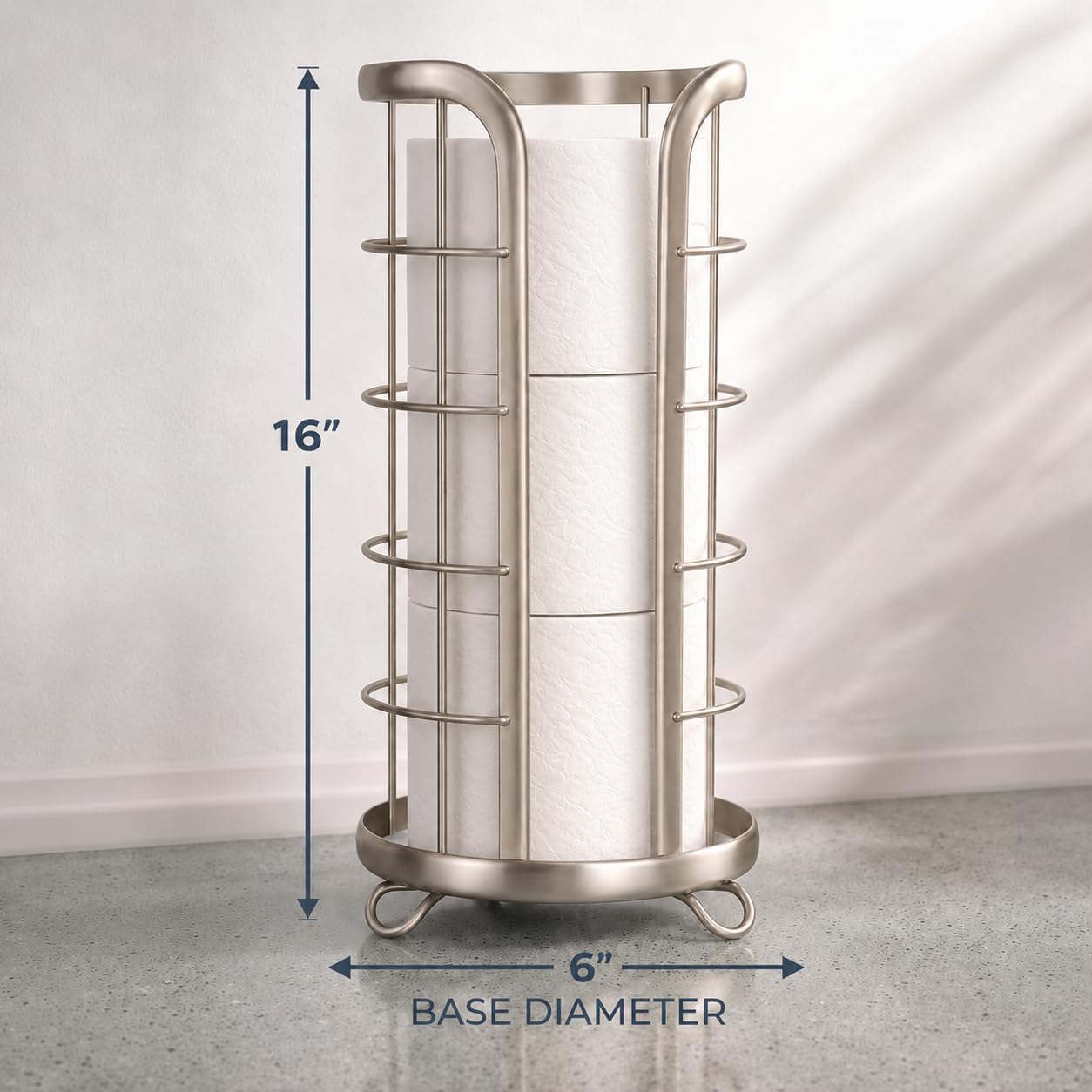 Freestanding Bathroom Toilet Paper Stand