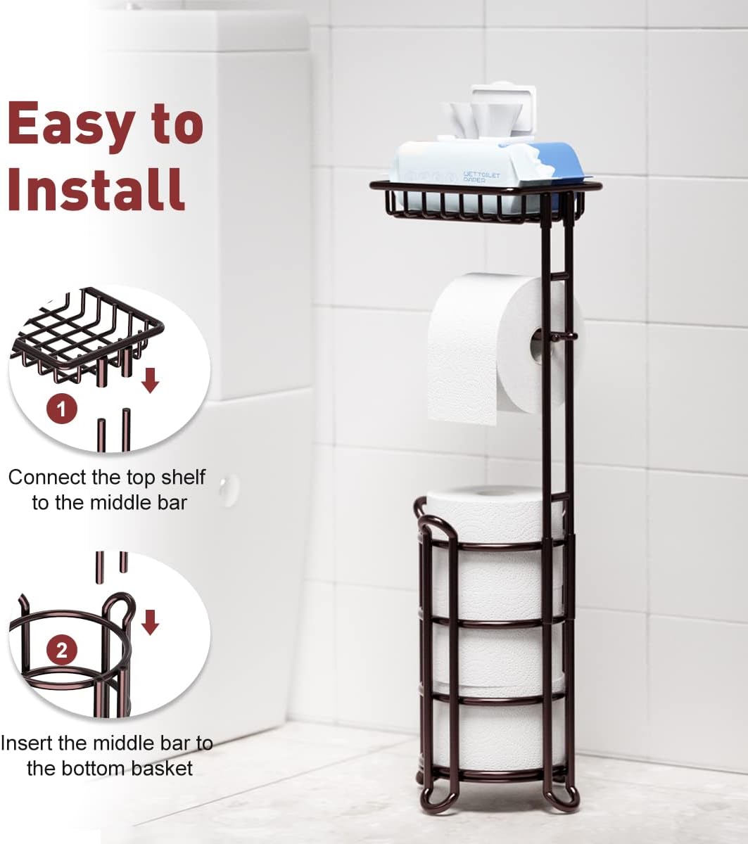 Freestanding Bathroom Toilet Paper Stand
