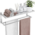 2‑Tier Wall‑Mounted Bathroom Towel Rack
