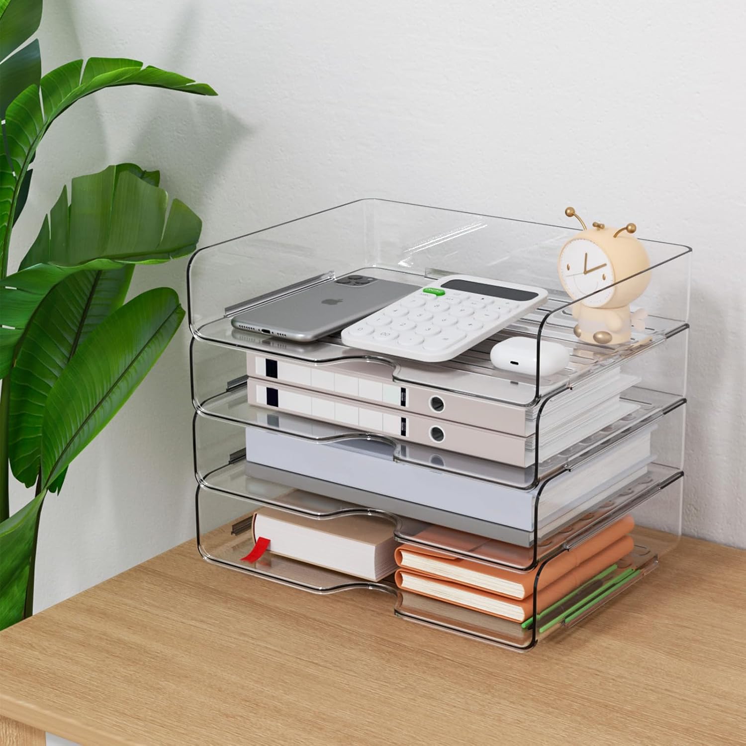 Clear Acrylic Desktop Letter Tray Set