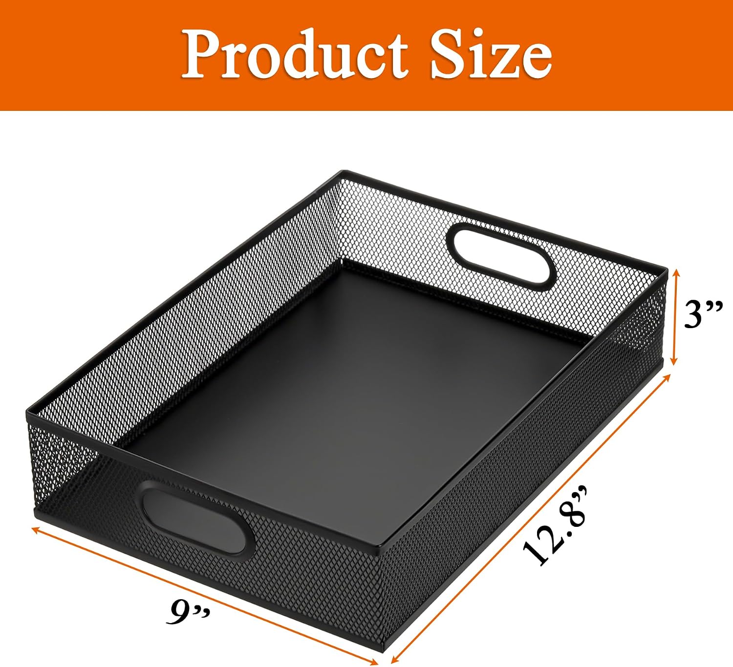 Metal Mesh Desktop Storage Tray Set