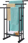 3‑Tier Freestanding Steel Towel Rack