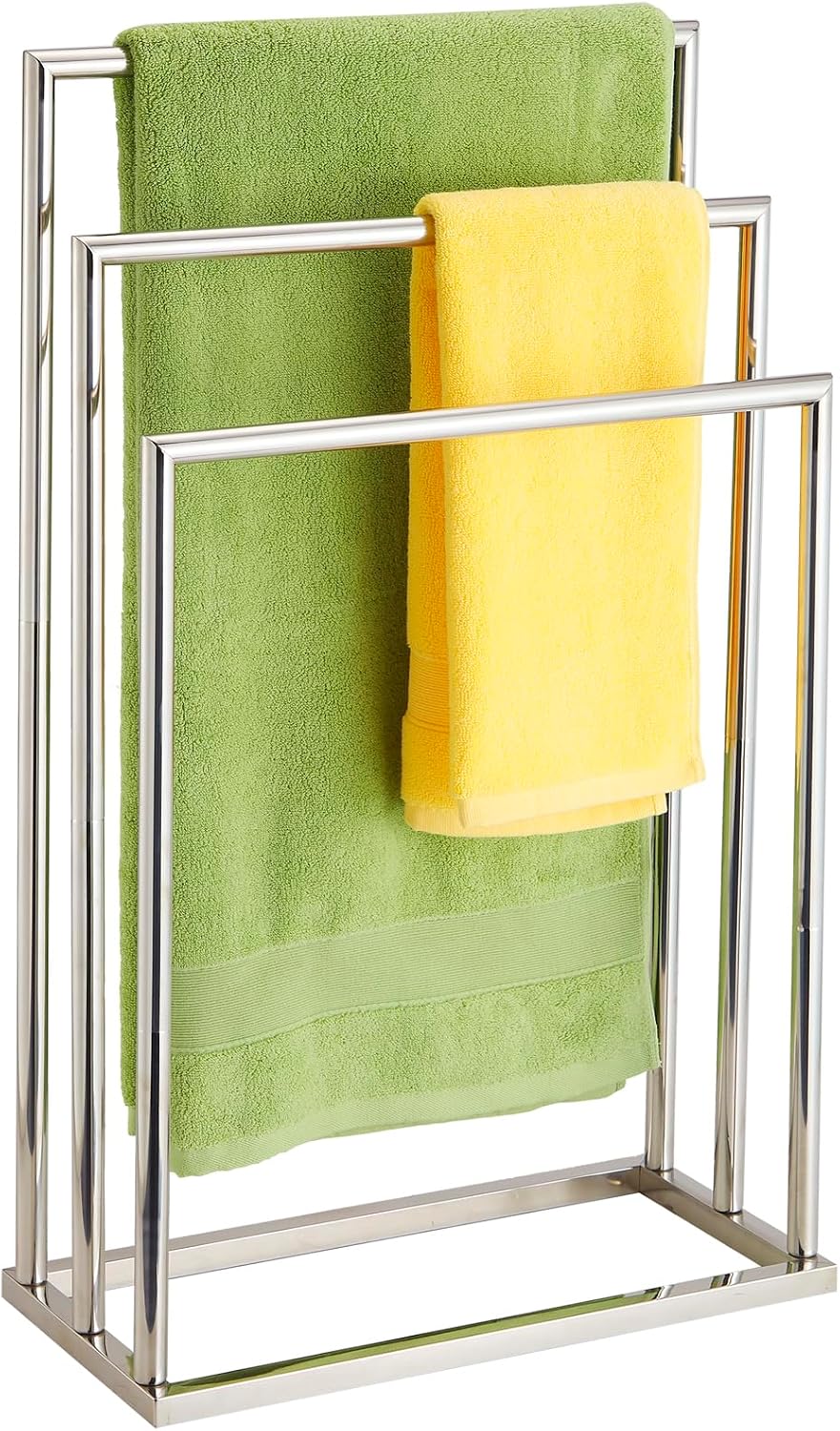 3‑Tier Stainless Steel Floor Towel Rack