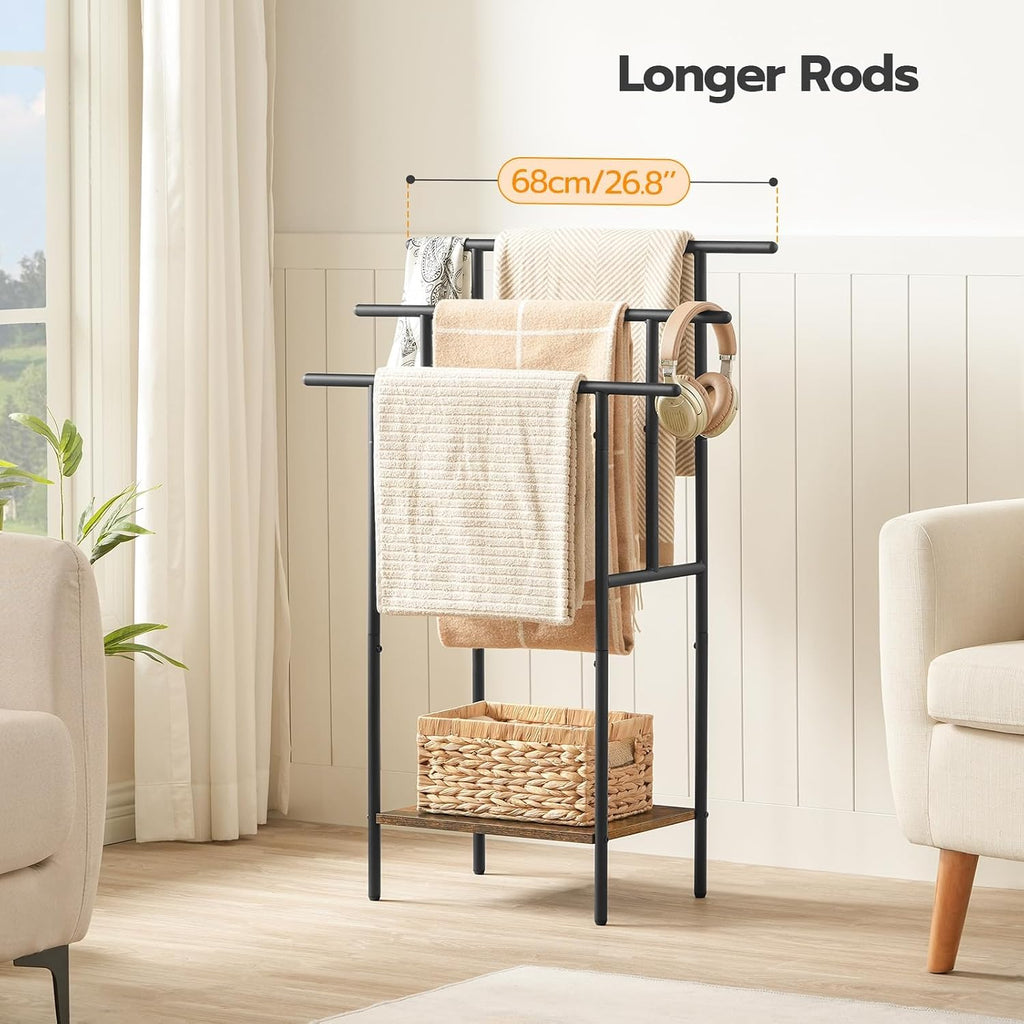 3‑Tier Freestanding Bathroom Towel Rack