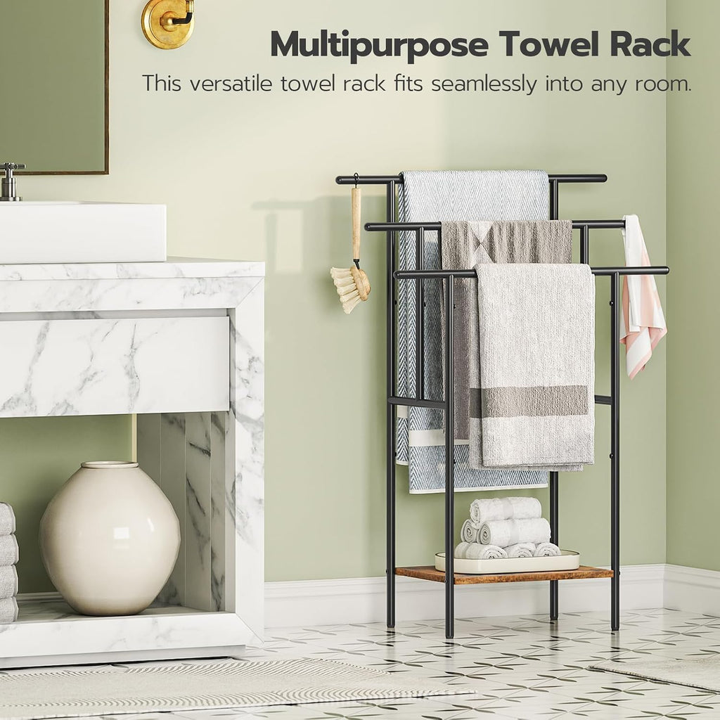 3‑Tier Freestanding Bathroom Towel Rack