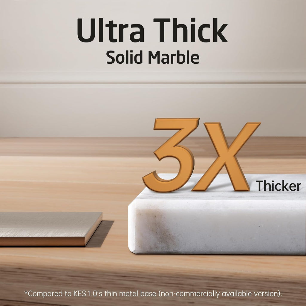 2‑Tier Marble‑Base Floor Towel Rack