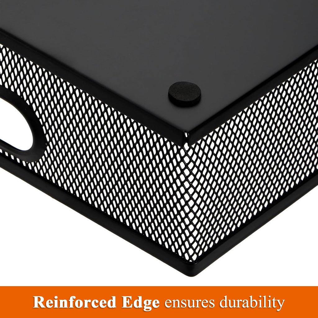 Metal Mesh Desktop Storage Tray Set