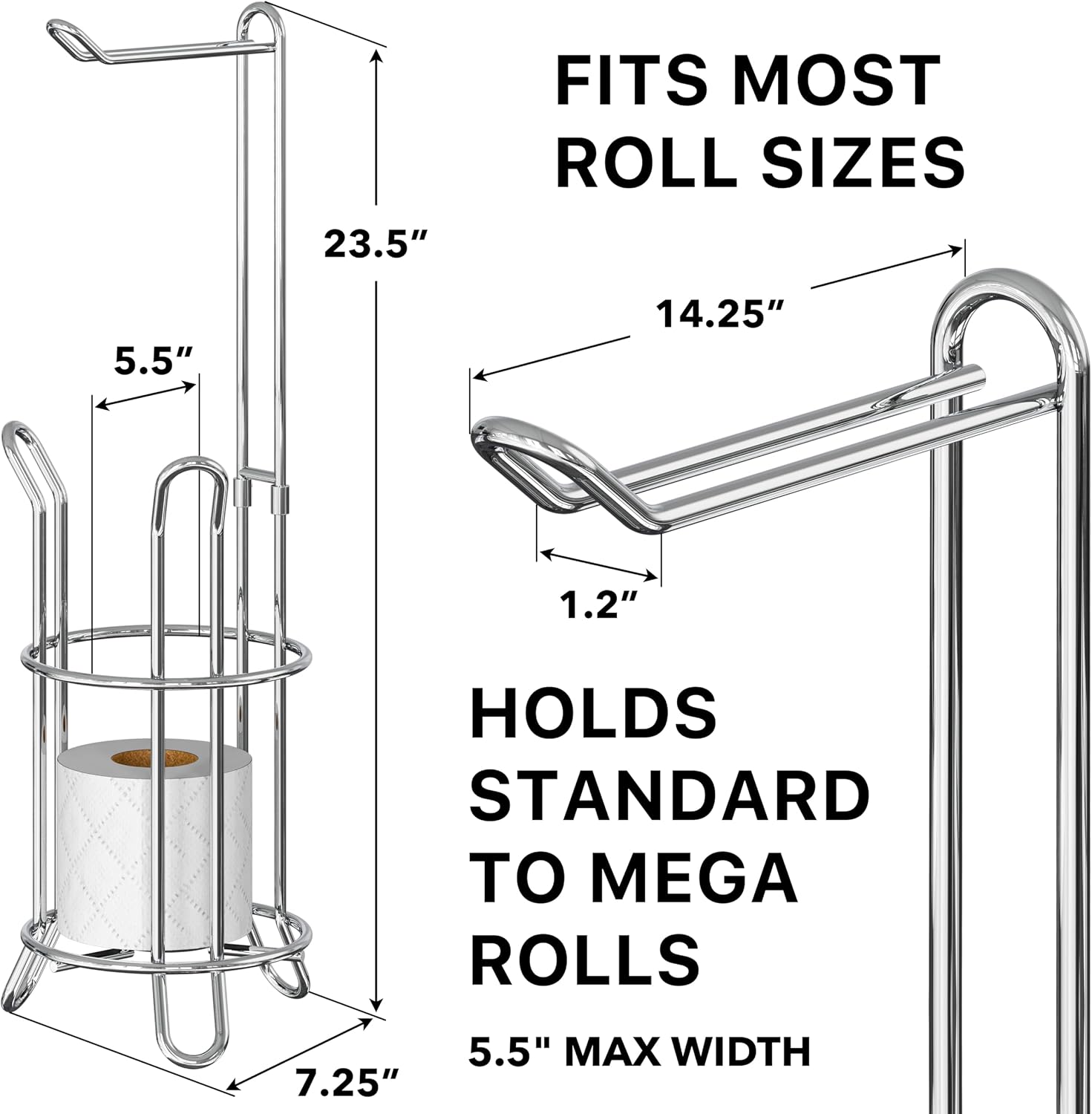 Freestanding Bathroom Toilet Paper Stand