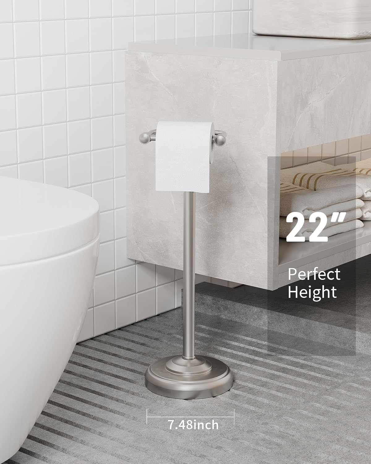 Stainless Steel Freestanding Toilet Stand