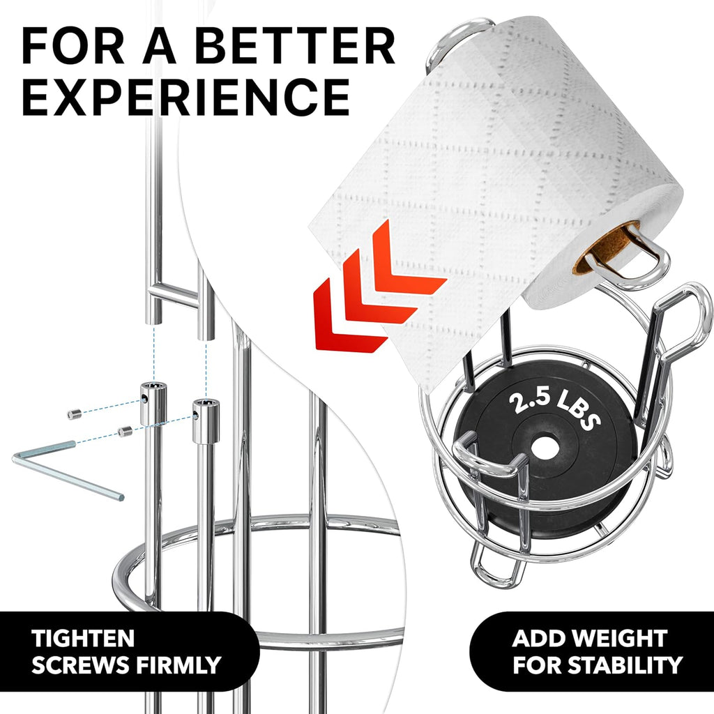 Freestanding Bathroom Toilet Paper Stand
