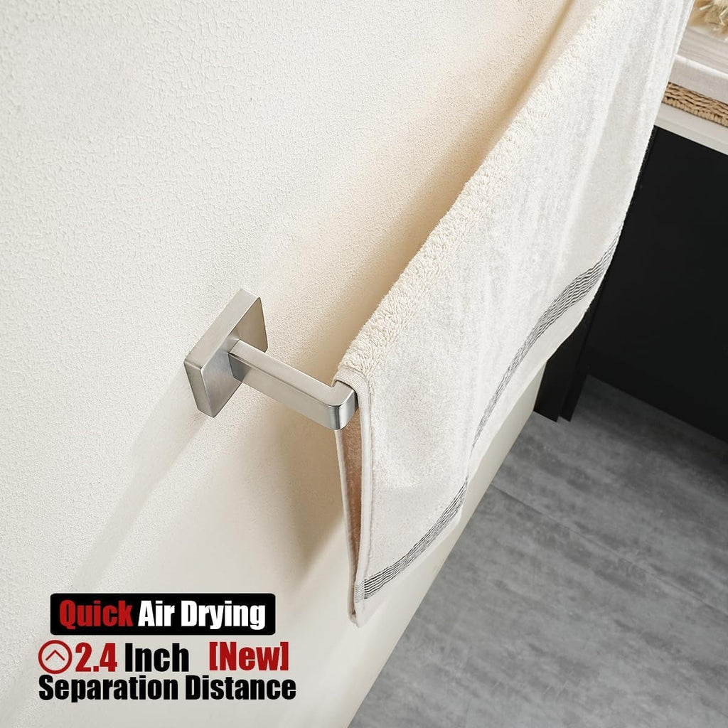 Stainless Steel Wall‑Mounted Towel Bar